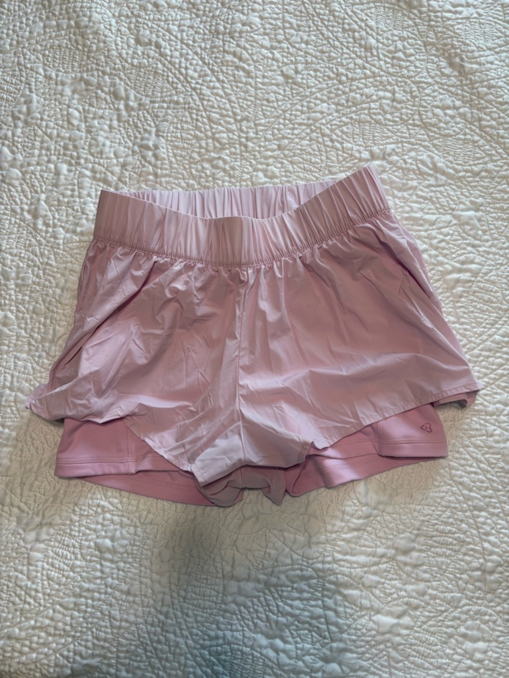 Target x Blogilates Pink Ruffle Shorts